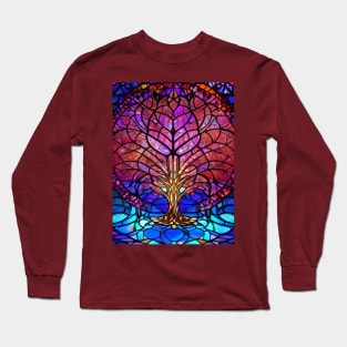 Stained Glass Tree Long Sleeve T-Shirt